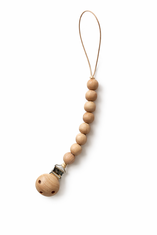 .Porta Chupete Madera