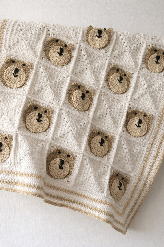 Manta Osito - Tejida a Mano